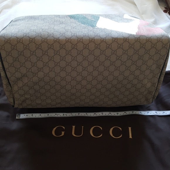 GUCCI AUTHENTIC BEIGE COATED CANVAS BAG - Picture 4 of 7